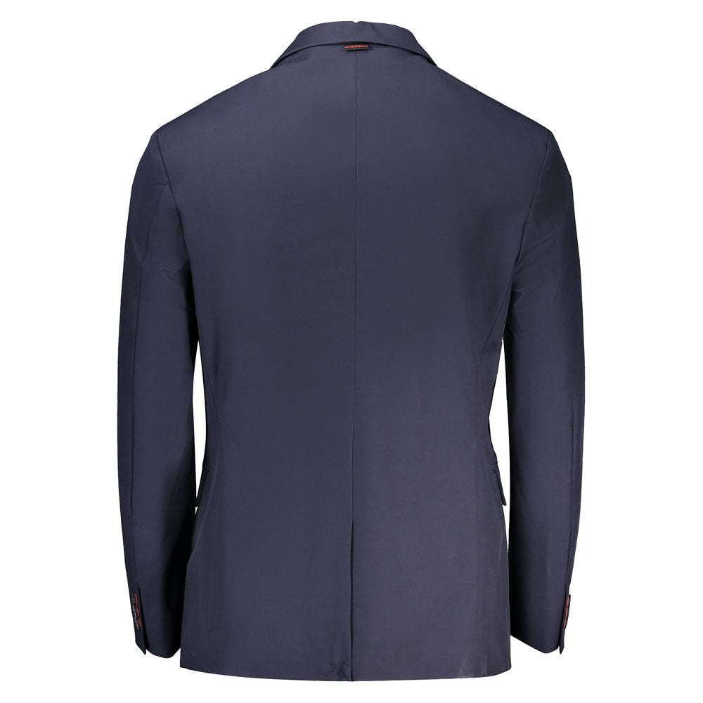 Guess Jeans Blu Cotton Men's Jacket