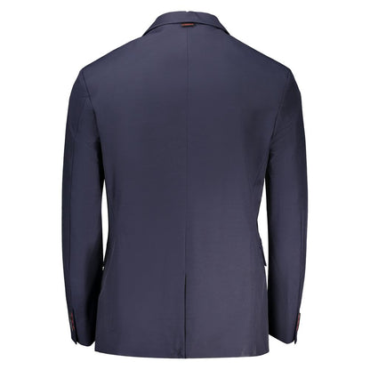 Guess Jeans Blu Cotton Men's Jacket