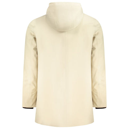 K-WAY Beige Polyester Men Trench Coat
