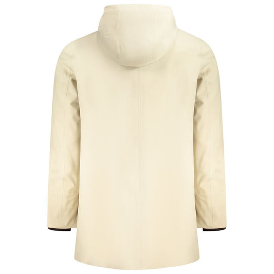 K-WAY Beige Polyester Men Trench Coat