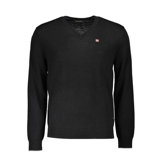 Napapijri Black Wool Sweater