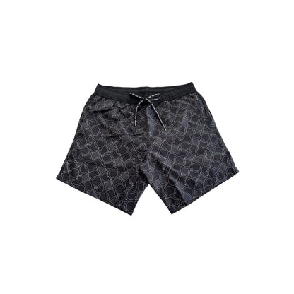 Trussardi Beachwear Black Polyester Swimwear