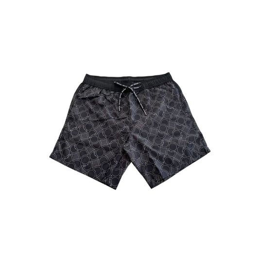 Trussardi Beachwear Black Polyester Swimwear