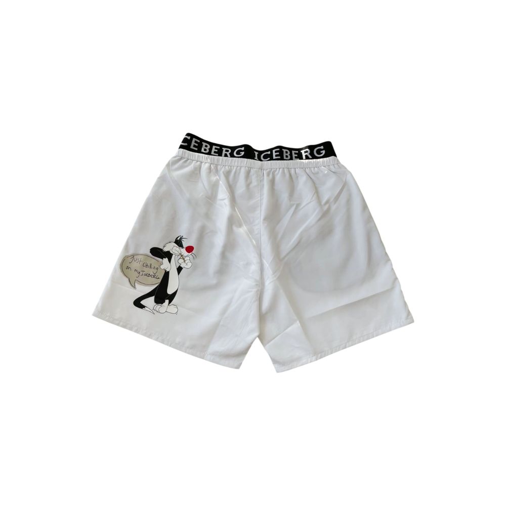 Iceberg White Polyester Swimwear