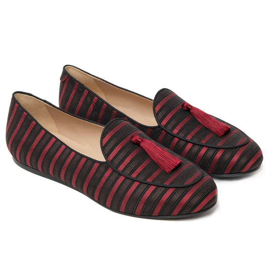 Charles Philip Red Silk Loafer