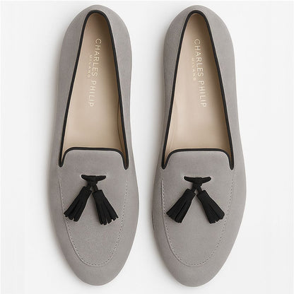 Charles Philip Gray Calfskin Loafer