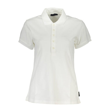 North Sails White Cotton Women Polo