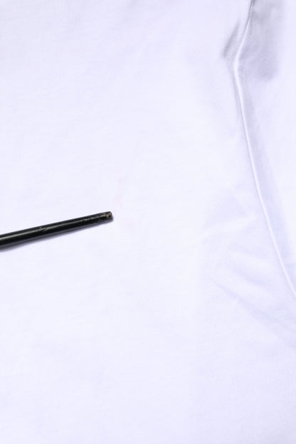 Dolce & Gabbana White Logo Embroidery Crew Neck T-shirt