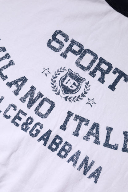 Dolce & Gabbana White DG Logo Print Short Sleeve T-shirt