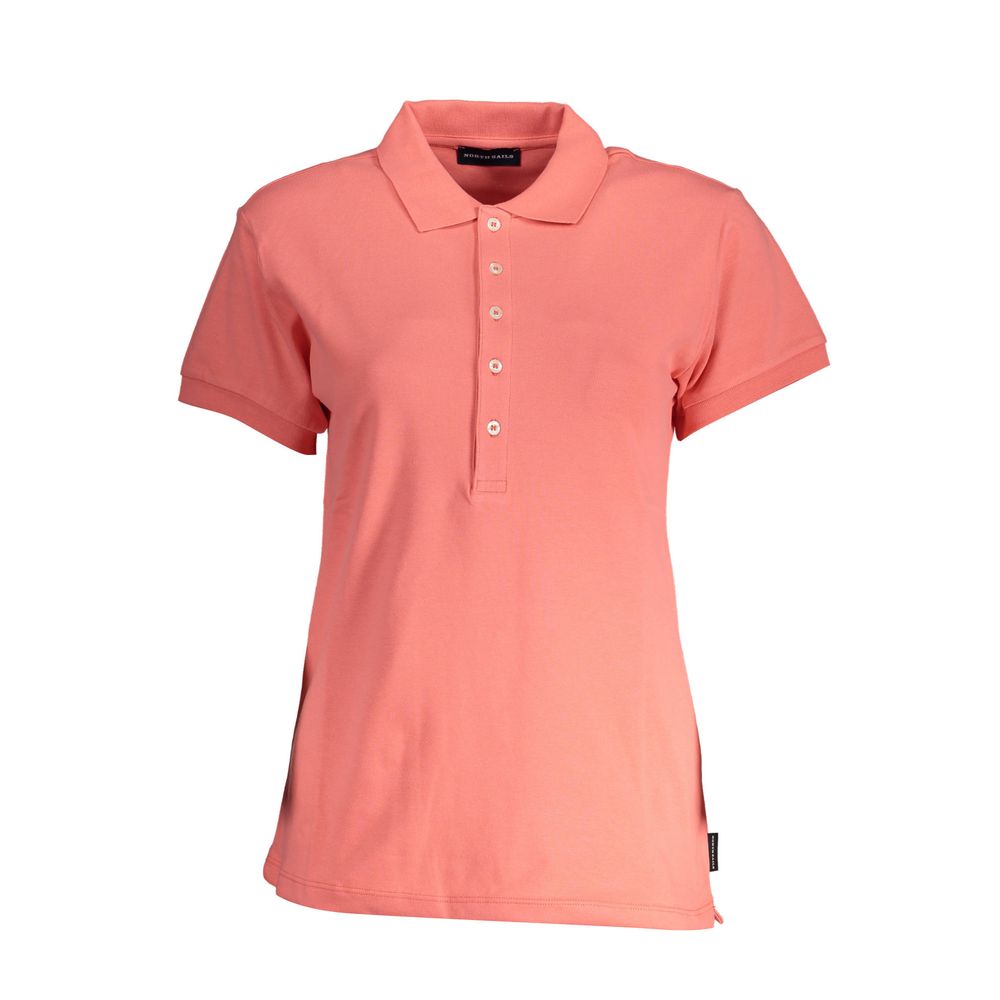 North Sails Pink Organic Cotton Women Polo