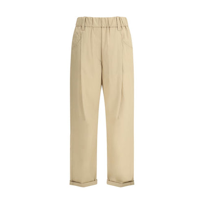 Brunello Cucinelli Cotton Elasticated Pants