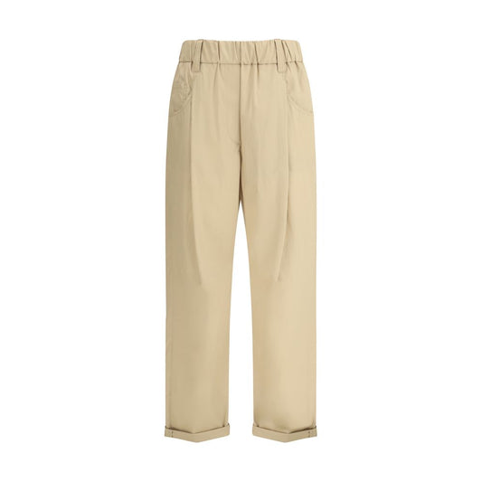 Brunello Cucinelli Cotton Elasticated Pants