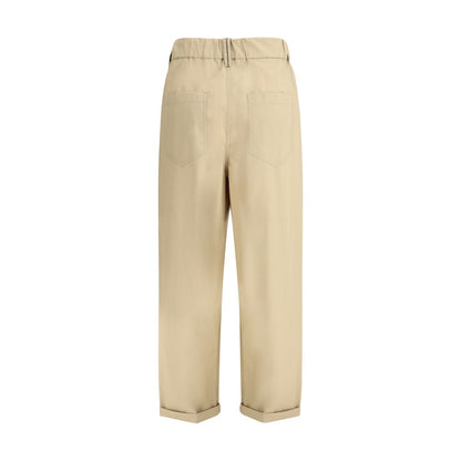 Brunello Cucinelli Cotton Elasticated Pants
