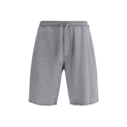 Brunello Cucinelli Gray Cotton Bermuda Shorts