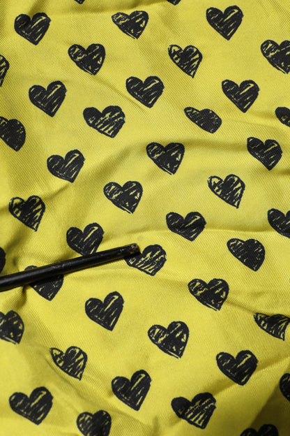 Dolce & Gabbana Yellow Heart Short Sleeves Men Casual Shirt