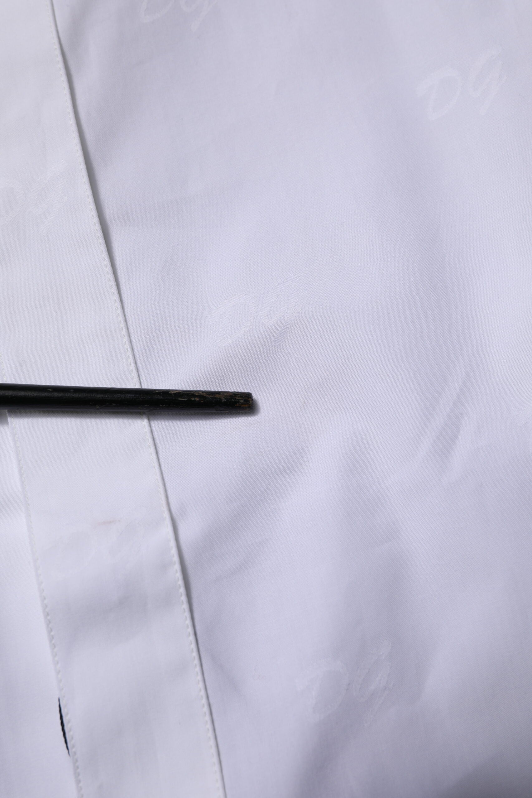 Dolce & Gabbana White GOLD Long Sleeves Dress Formal Shirt