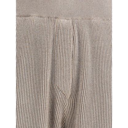 Brunello Cucinelli Gold Cotton Casual Pants