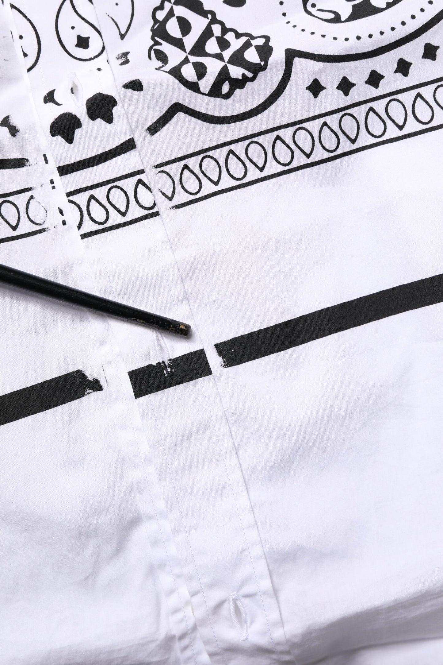 Dolce & Gabbana White MARTINI Bandana Print Formal Shirt