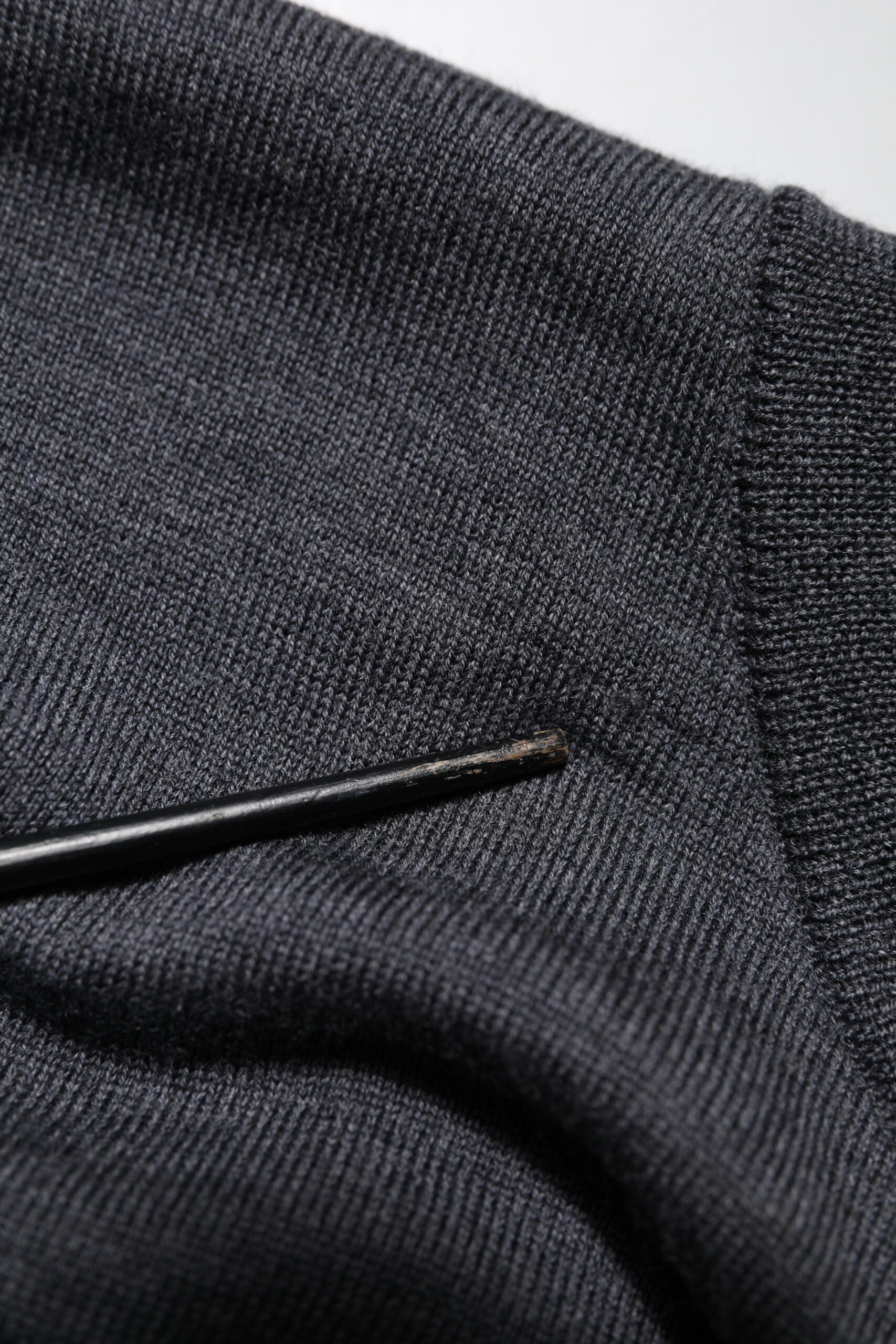 Dolce & Gabbana Dark Gray Wool Crew Neck Sweatshirt Sweater