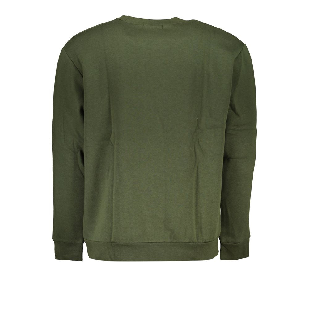 Cavalli Class Green Cotton Men Sweater