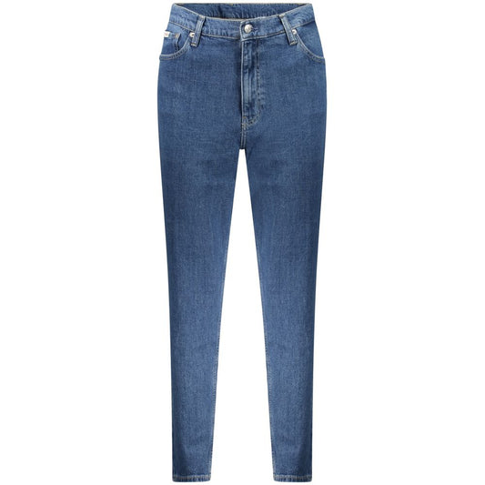 Calvin Klein Blue Cotton Women Jeans