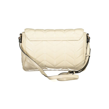 Mario Valentino Beige Polyurethane Women Shoulder Bag