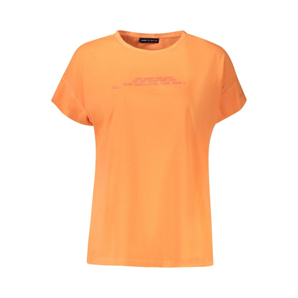 North Sails Arancione Cotton Women T-Shirt
