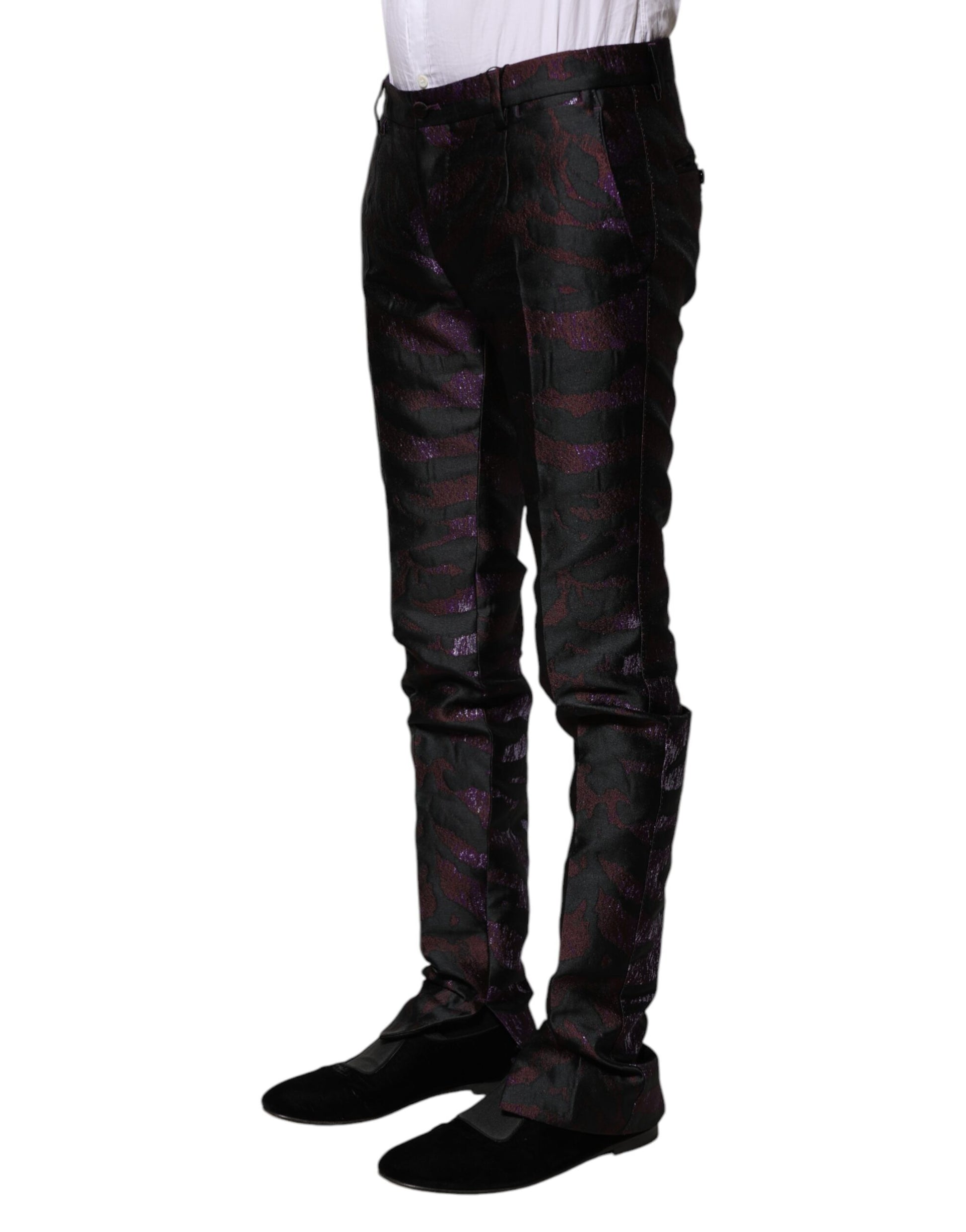 Dolce & Gabbana Multicolor Polyester Patterned Pants