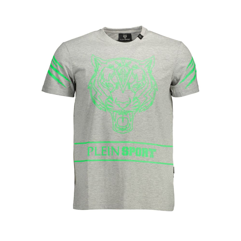 Plein Sport Grigio Cotton Men's T-Shirt