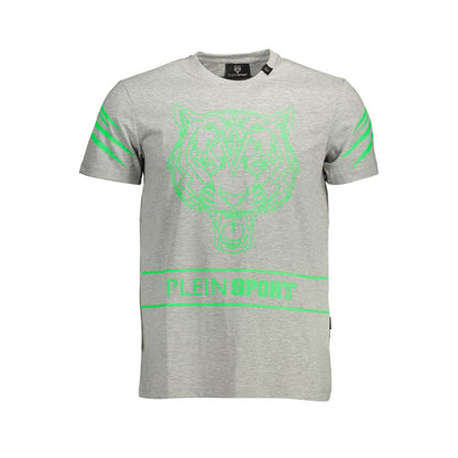 Plein Sport Grigio Cotton Men's T-Shirt