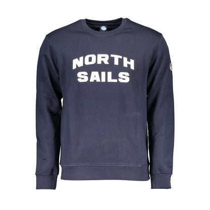 North Sails Blue Cotton Men's Sweatshirt