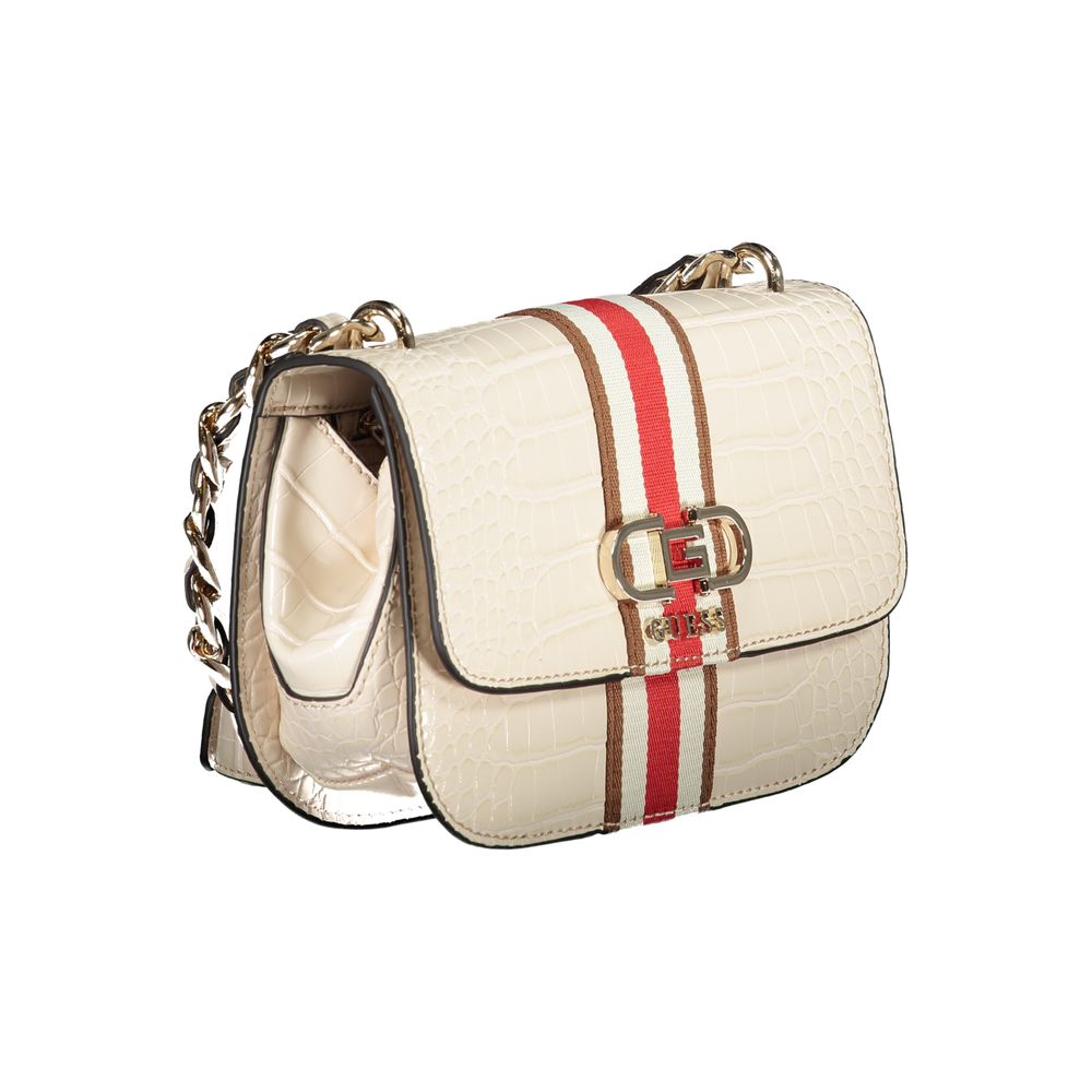 Guess Jeans Beige Polyurethane Women Handbag