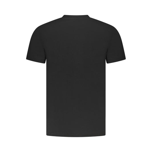 Cavalli Class Black Cotton Men T-Shirt