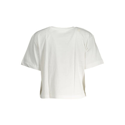 Desigual White Cotton Women T-Shirt