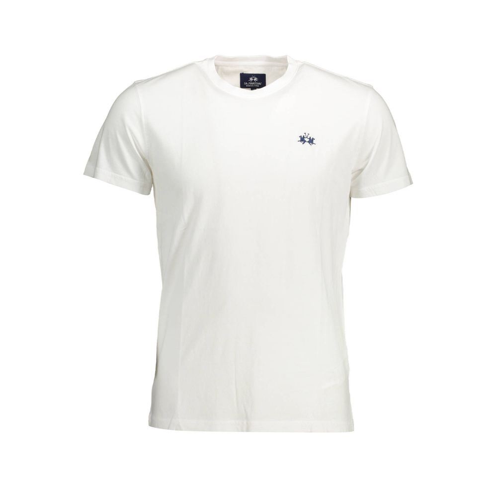 La Martina Bianco Cotton Men T-Shirt