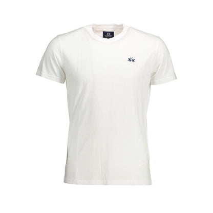 La Martina White Cotton T-Shirt