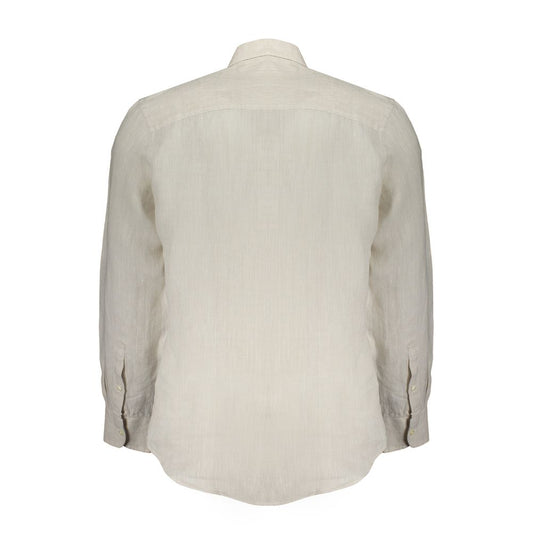 North Sails Beige Linen Men Shirt