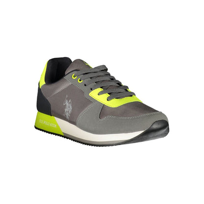 U.S. POLO ASSN. Gray Polyurethane Men's Sneaker