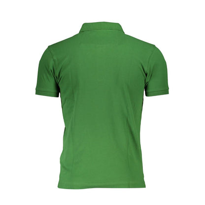 La Martina Green Cotton Polo Shirt