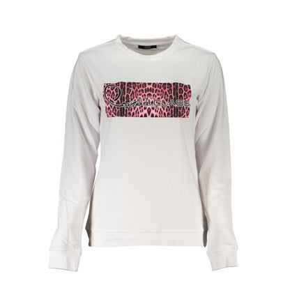 Cavalli Class White Cotton Women Sweater