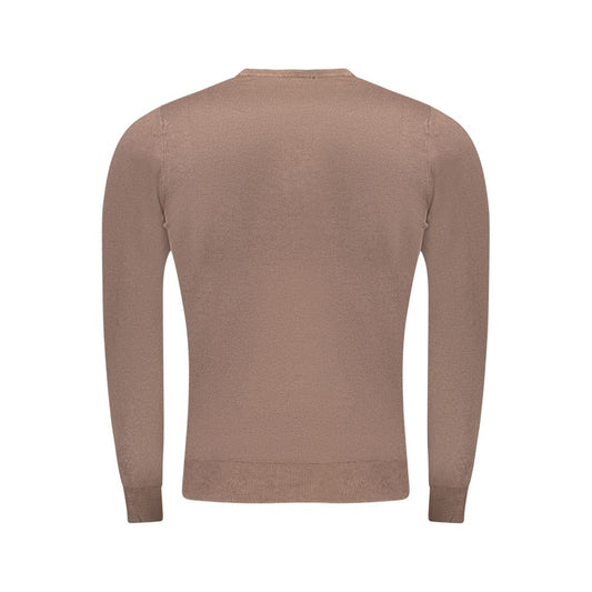 Cavalli Class Brown Viscose Men Sweater