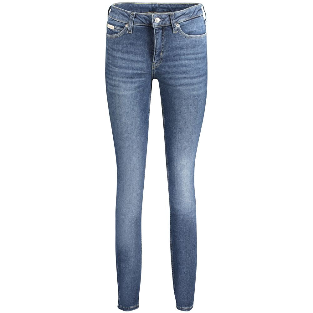 Calvin Klein Blue Cotton Women Jeans
