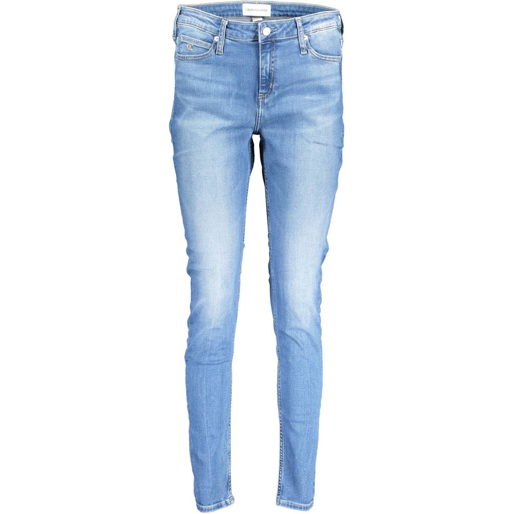 Calvin Klein Blue Cotton Women's Jeans