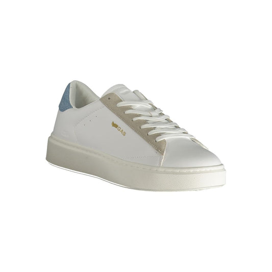 Gas White Polyester Men Sneaker