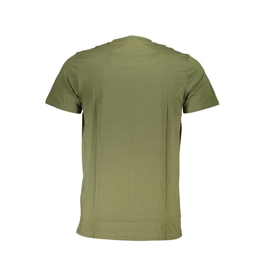 Cavalli Class Green Cotton Men T-Shirt