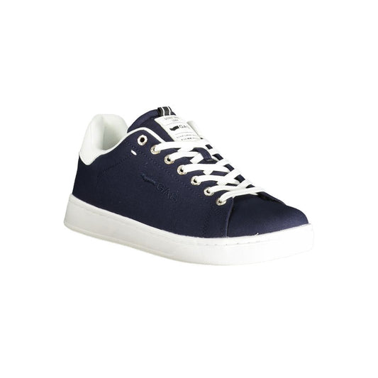 Gas Blue Polyester Men Sneaker