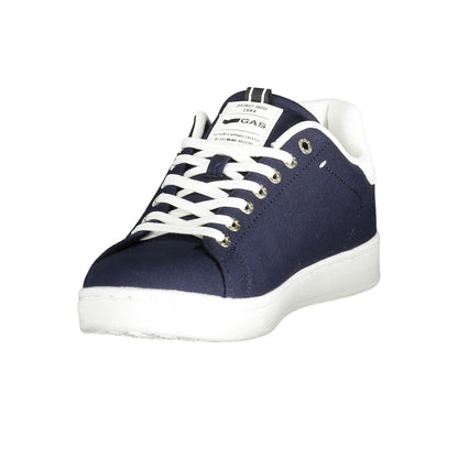 Gas Blue Polyester Men Sneaker