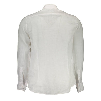 La Martina Bianco Linen Mens Shirt