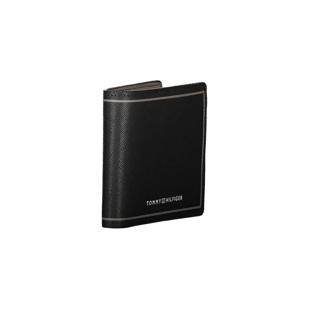 Tommy Hilfiger Black Leather Men Wallet