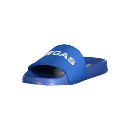 Gas Blue Polyester Men Sandal